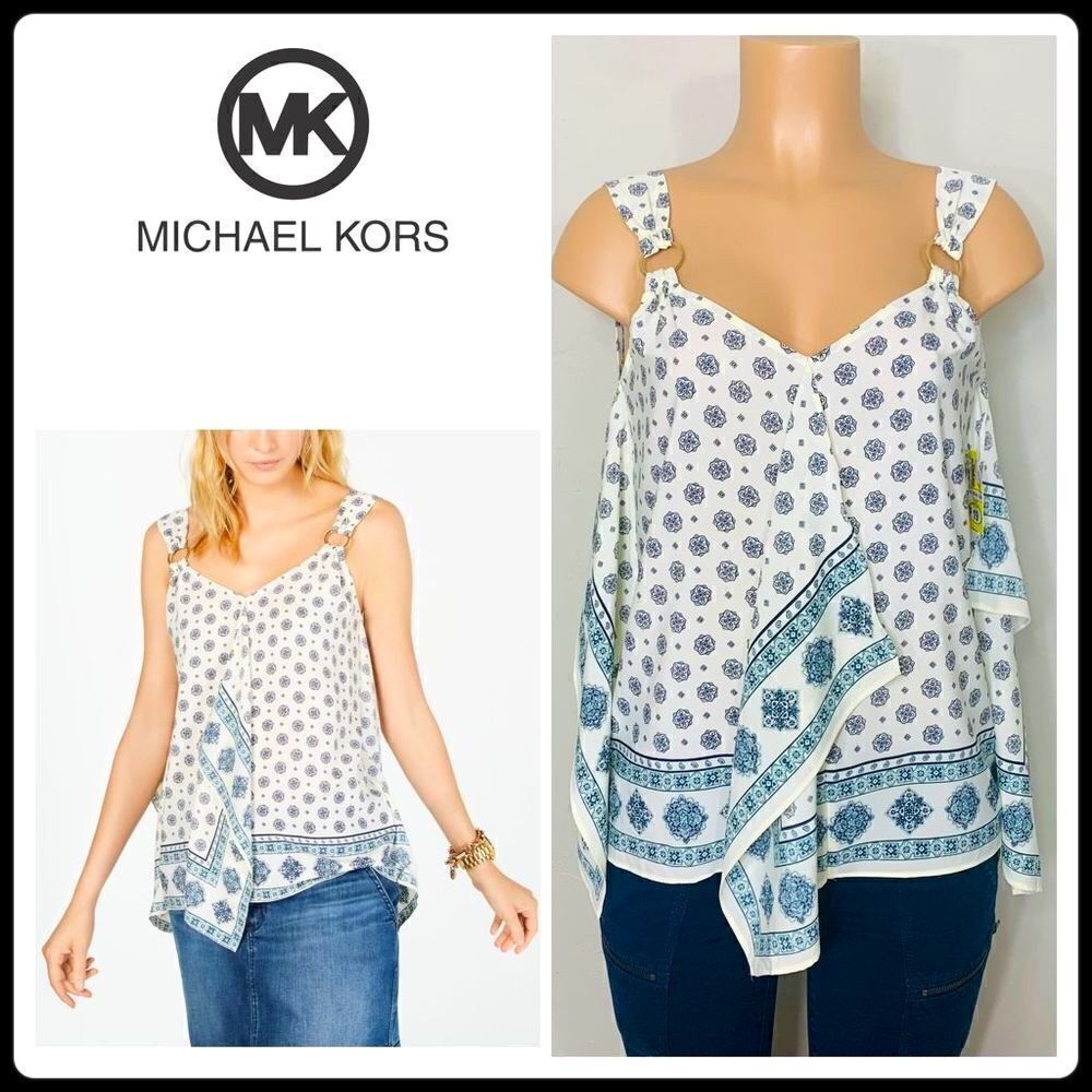 New. Michael Kors handkerchief top.